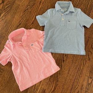 Boys Vineyard Vines Edgartown polo shirts lot of 2. Size 3t